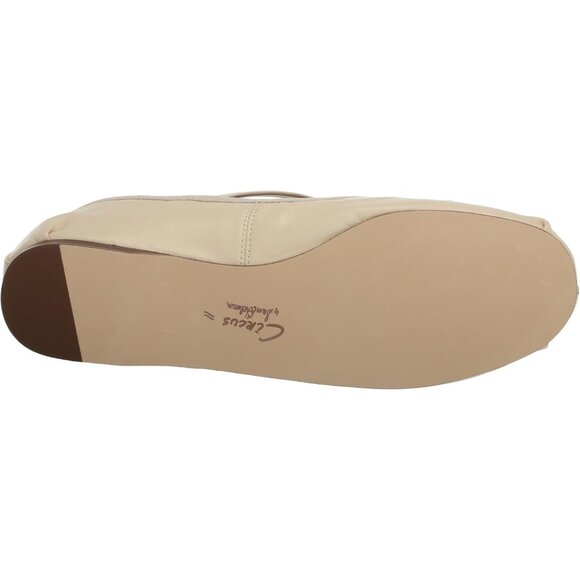 Circus NY by Sam Edelman Women's Vanilla Bean Leather Cross Strap Ballet Flat - Picture 4 of 7